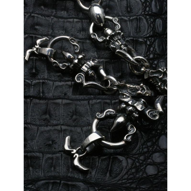 エフエーエル ウォレットチェーン メンズ ブランド シルバー アンクル