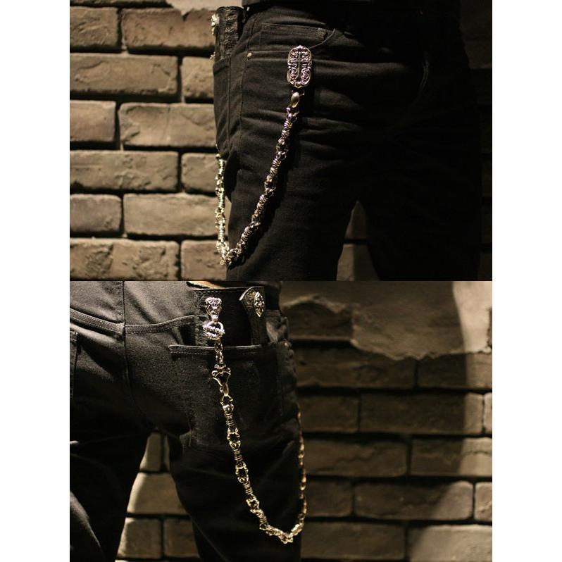 エフエーエル ウォレットチェーン メンズ ブランド シルバー イン  