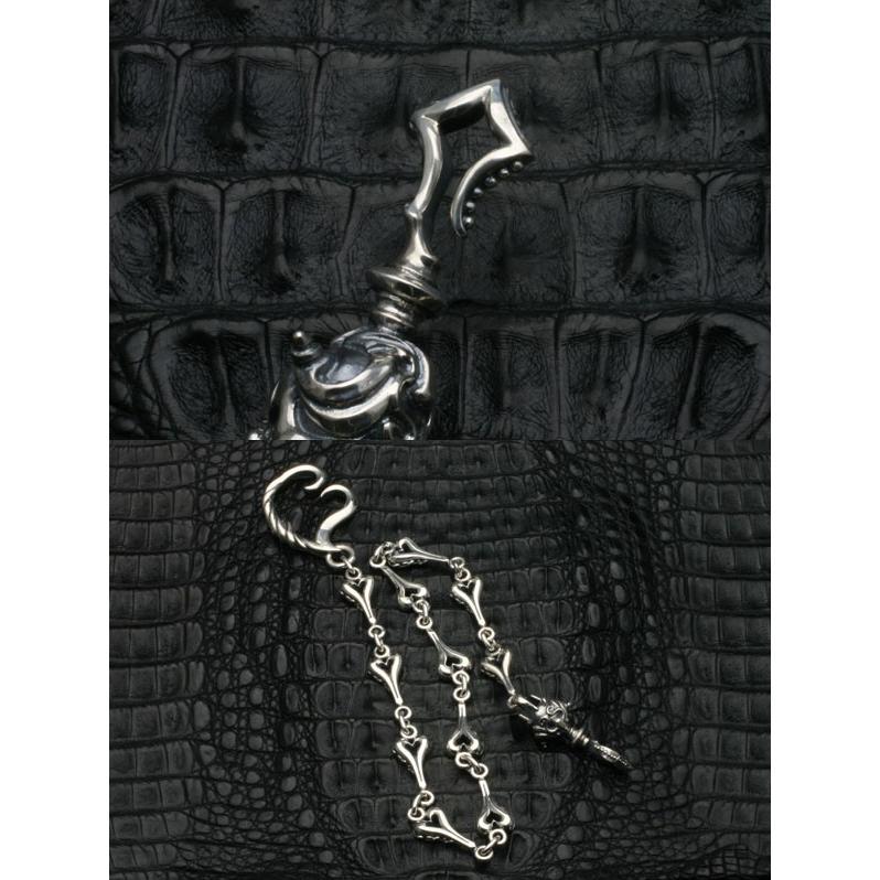 エフエーエル ウォレットチェーン メンズ ブランド シルバー インディ