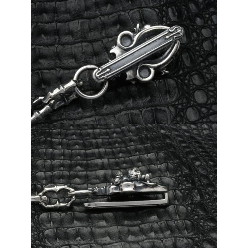 エフエーエル ウォレットチェーン メンズ ブランド シルバー アンクル