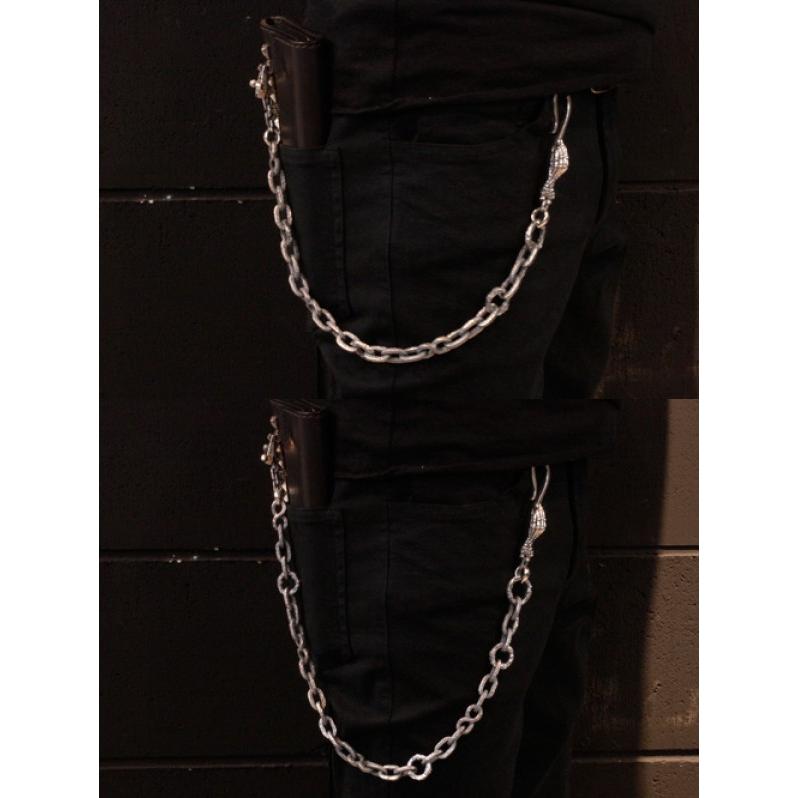 エフエーエル ウォレットチェーン メンズ ブランド シルバー デスパレートウォレットチェーン S スカル ハンド 手 錆 F.A.L 人気 |  | 05