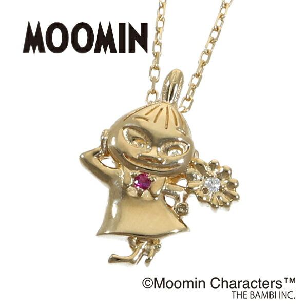 MOOMIN（ムーミン） K18 リトルミイ フラワー ダイヤモンド ネックレス