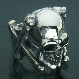 リング メンズ シルバー スカル ドクロ クロスボーン 11-27号 ブランド