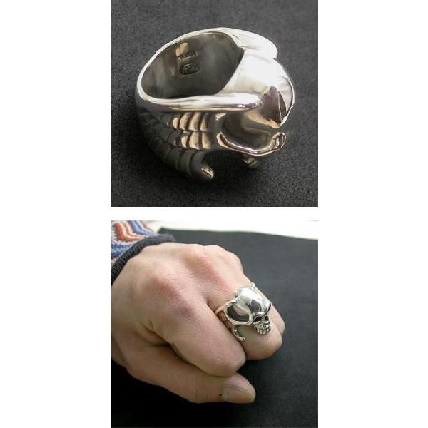 Wing Rock scull ring ウイングロック　スカルリング　21号 Wing Rock scull ring ウイングロック スカルリング 21号
