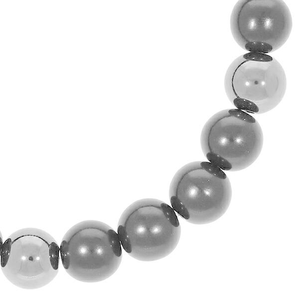 ブラックシリカ ヘマタイト ブレスレット 8mm 17.5〜19cm M〜LL サイズ