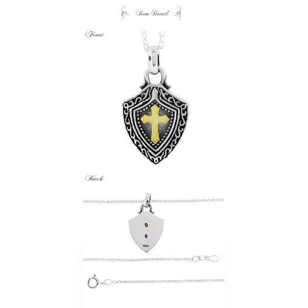ネックレス メンズ シルバー 盾 シールド クロス 人気 かっこいい シルバー925 メンズネックレス チェーン付 Fe 174 097 新宿銀の蔵 年中無休 一部即日発送 通販 Yahoo ショッピング