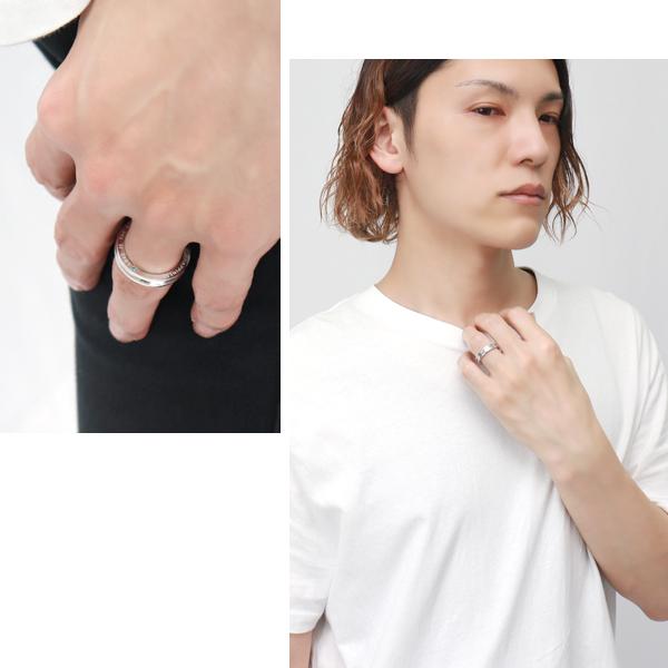 刻印対応 ブルーダイヤモンド メッセージ リング 7〜21号 シルバー925