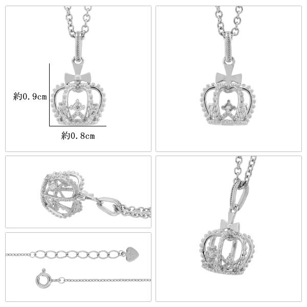BABY 王冠 ネックレス シルバー ペンダント ネックレス 王冠 シルバー925 キュービック