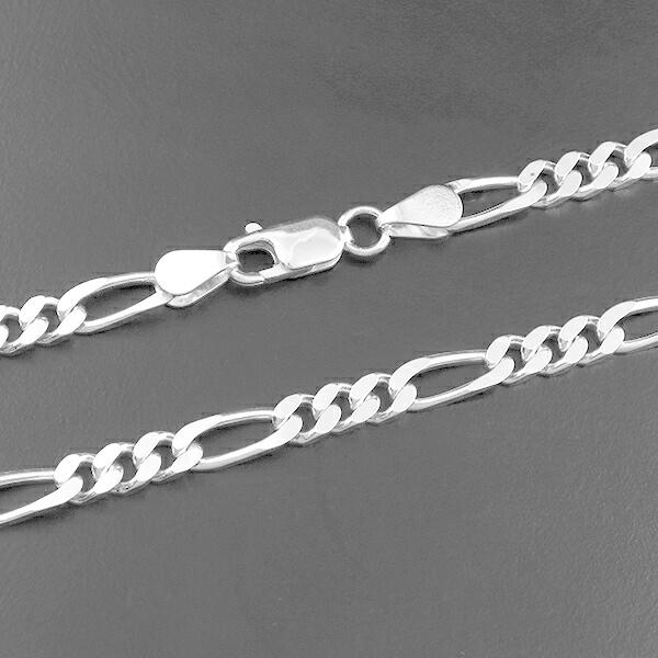 シルバーチェーン 925 ネックレスチェーンのみ フィガロチェーン 45cm