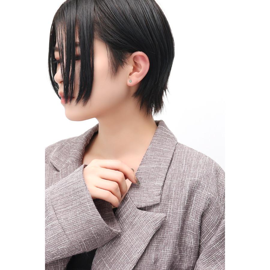 K10 ゴールド 3mm 誕生石 一粒 スタッドピアス 2P 両耳用 シンプル さりげない 天然石 ピアス 10金 10k ピンクゴールド ホワイトゴールド | me.luxe | 03