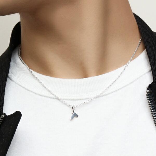 Rat Race 選べる24種 イニシャル シルバーネックレス シルバー