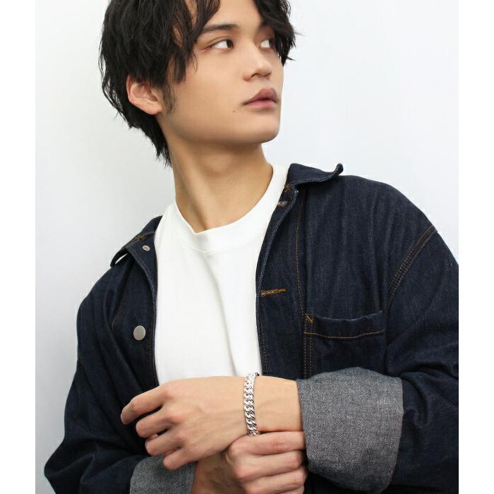 サツルノ 喜平チェーン シルバー ブレスレット 21cm ブランド SATURNO