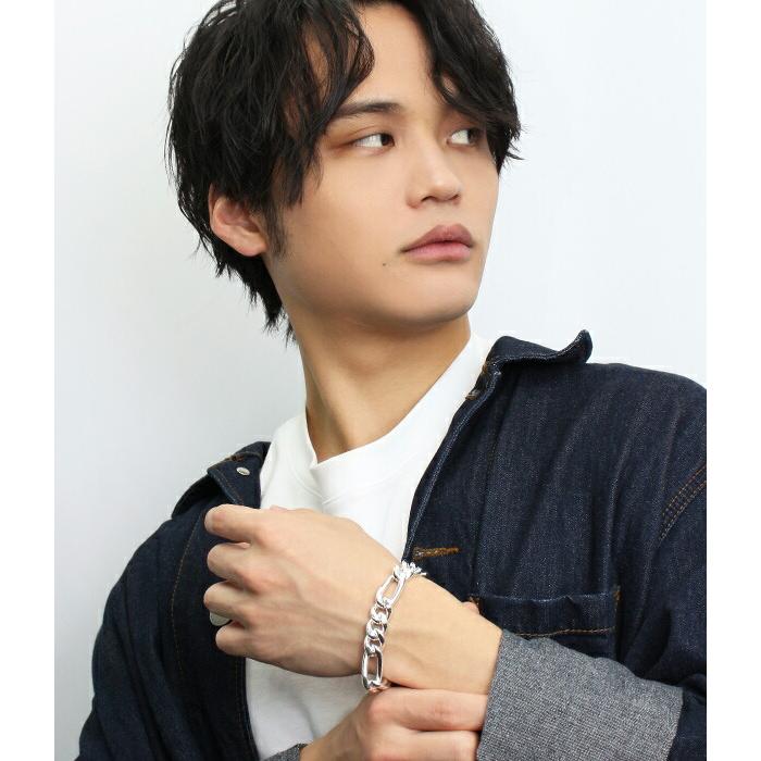 サツルノ フィガロチェーン シルバー ブレスレット 21cm サツルノ フィガロチェーン シルバー ブレスレット 21cm
