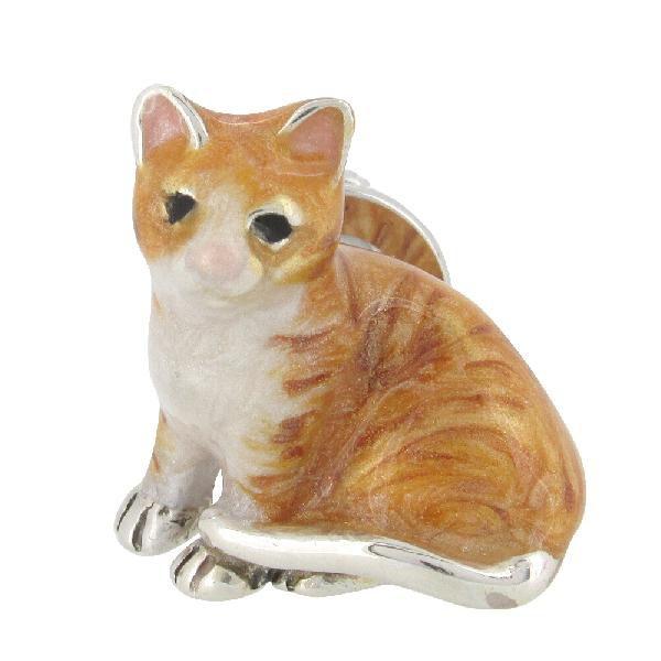 ピンブローチ ネコ 子猫 動物 シルバー925 メンズ レディース おしゃれ