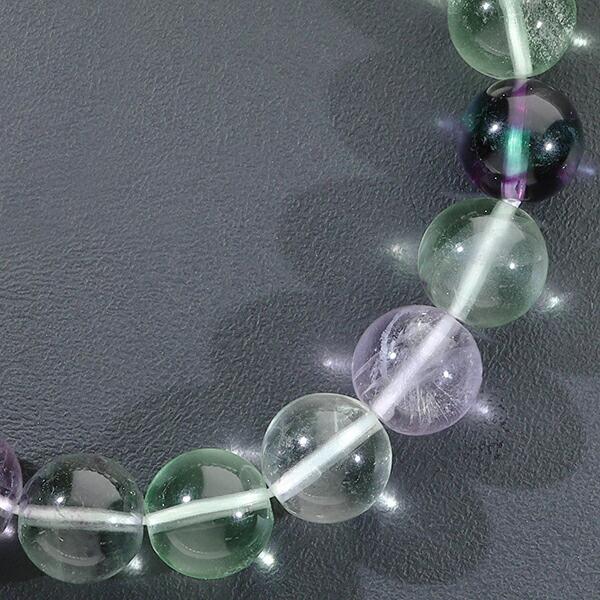 フローライト ブレスレット 10mm 16.5~18.5cm S~LL サイズ 天然石