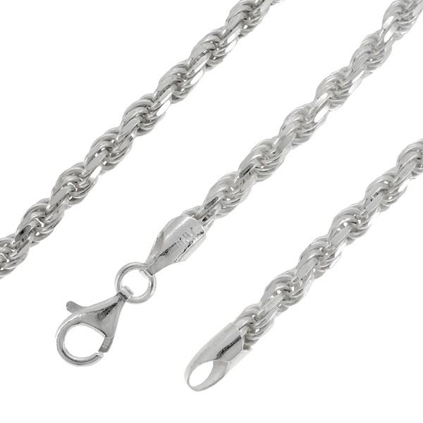 シルバーチェーン 925 ネックレスチェーンのみ カットフレンチロープ