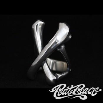 ラットレース リング メンズ ブランド 指輪 シルバー ラージクロスボーンリング 7-30号 スカル スカルリング RAT RACE 人気