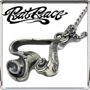 ラットレース ネックレス メンズ ブランド シルバー エースオブスペード リボン チェーンなし ペンダント RAT RACE 人気 爆買