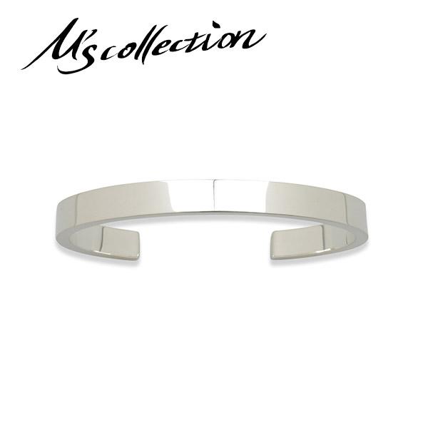 M's collection エムズコレクション ファインフラットバングル バングル シルバーバングル フラット シンプル シルバー925 ブレスレット 爆買