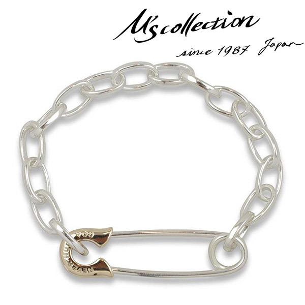 Ms collection エムズコレクション OFF THE WALL ネバーハートユー セーフティピン ブレスレット K10YG 安全ピン セーフティー ピン
