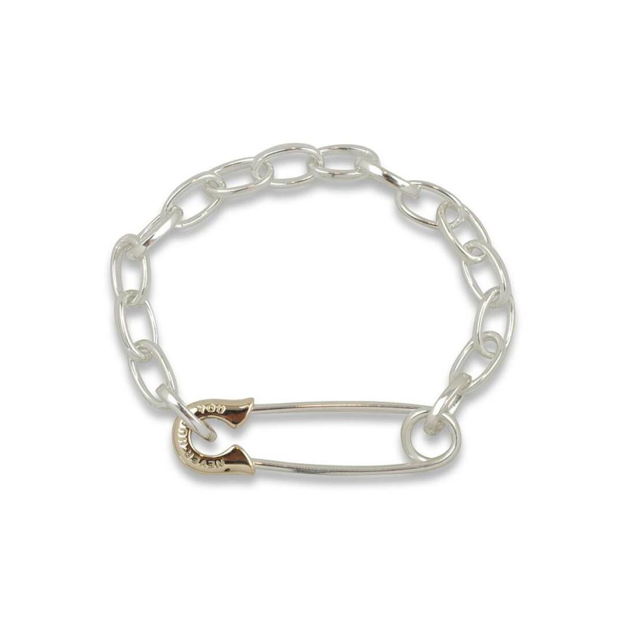 Ms collection エムズコレクション OFF THE WALL ネバーハートユー セーフティピン ブレスレット K10YG 安全ピン セーフティー ピン Ms ピン