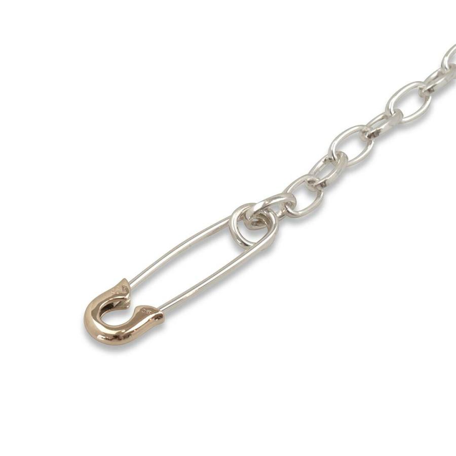 Ms collection エムズコレクション OFF THE WALL ネバーハートユー セーフティピン ブレスレット K10YG 安全ピン セーフティー ピン Ms ピン