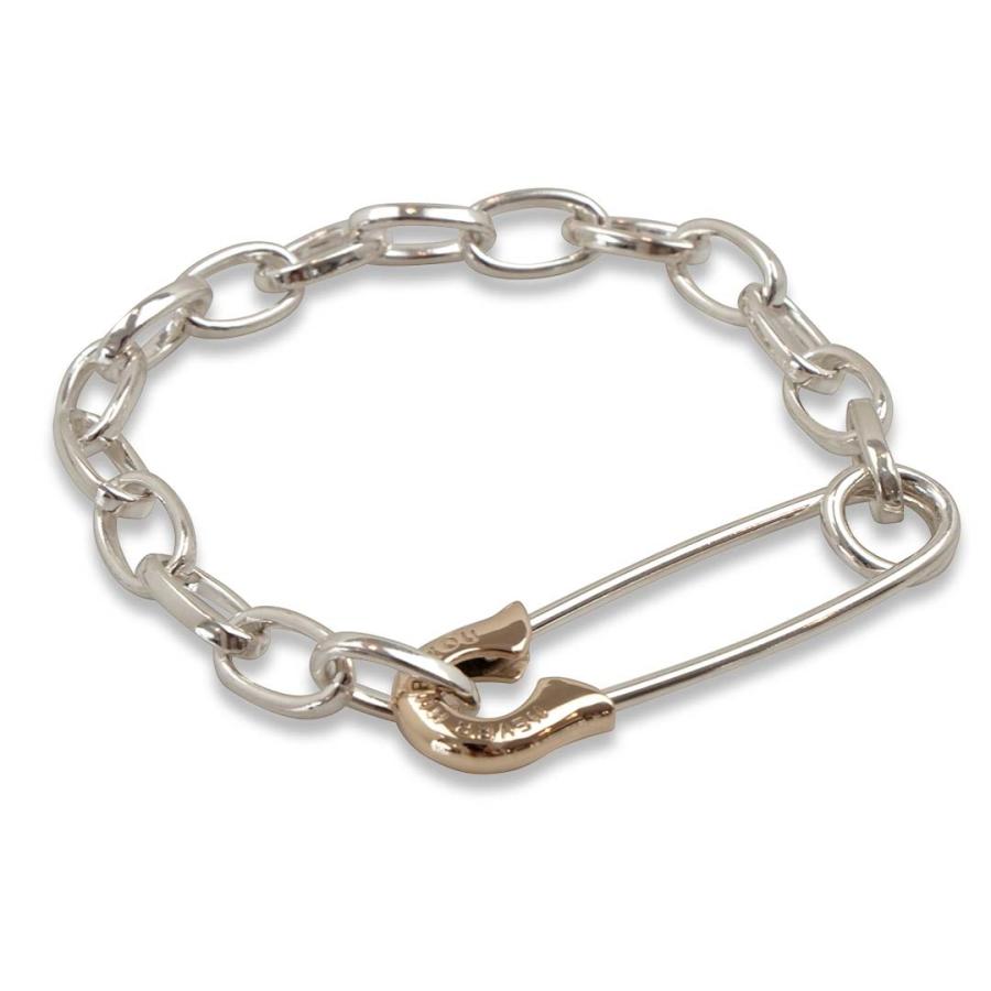 Ms collection エムズコレクション OFF THE WALL ネバーハートユー セーフティピン ブレスレット K10YG 安全ピン セーフティー ピン Ms ピン