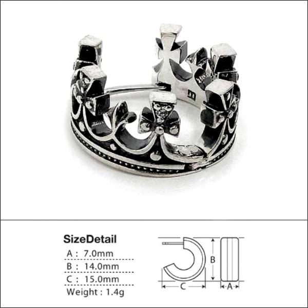 プライスダウン30 Off エムズコレクション フープピアス メンズ ブランド 片耳 シルバー 王冠 クラウン ホワイトジルコニア 1p おしゃれ M S Collection 人気 人気満点 Helpit Me