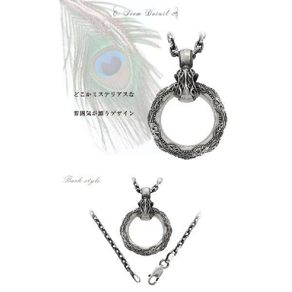 エムズコレクション ペンダントトップ メンズ ブランド シルバー エスニック リング シルバー925 ネックレストップ チェーンなし 爆買の画像
