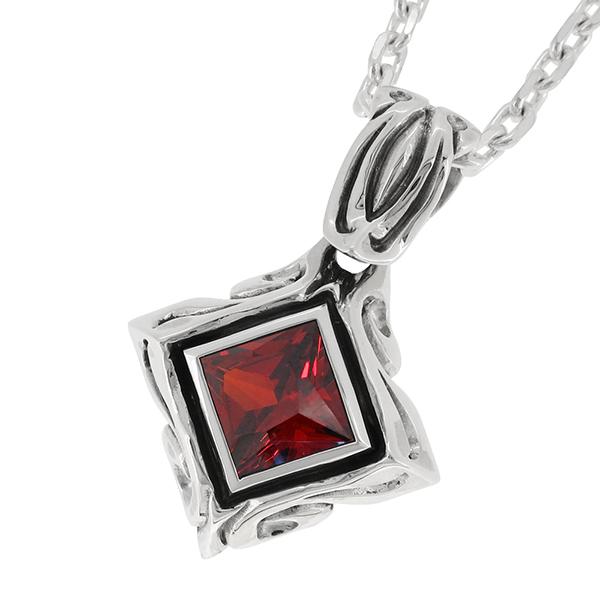 M.U.L. スクエアシルバーネックレス(新品未使用) M'S COLLECTION（エムズコレクション） ペンダントトップ メンズ