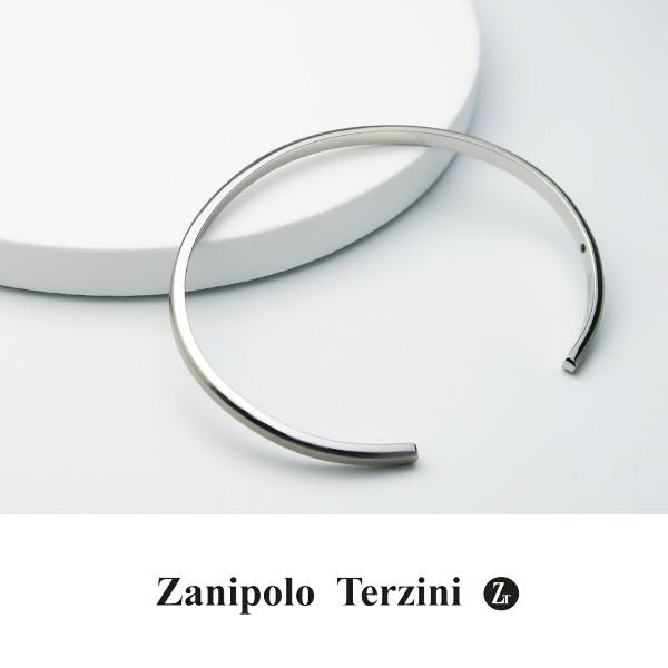 ザニポロタルツィーニ バングル メンズ サージカルステンレス シンプル マット 細身 ブランド Zanipolo Terzini プレゼント 爆買の画像
