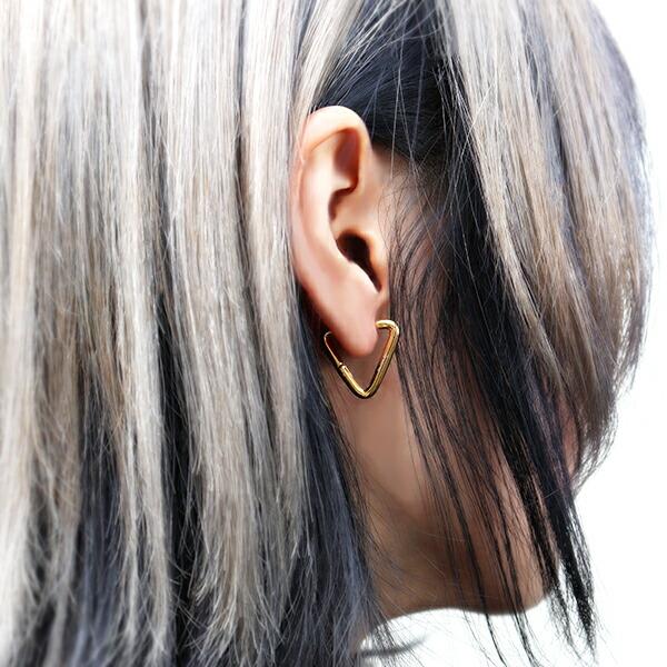 TRIANGLE トライアングル型ゴールドピアス(片耳)ケース付【新品】即日発送 CAREERING - 【両耳用】TRIANGLE 501 YELLOW トライアングル