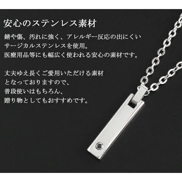 ザニポロタルツィーニ サージカルステンレス プレート ネックレス ジルコニア シンプル メンズネックレス ステンレスネックレス アクセ プレゼント 爆買の画像