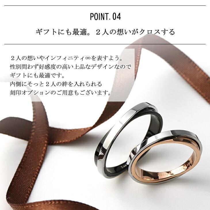Zanipolo Terzini ザニポロタルツィーニ ステンレス ペアリング
