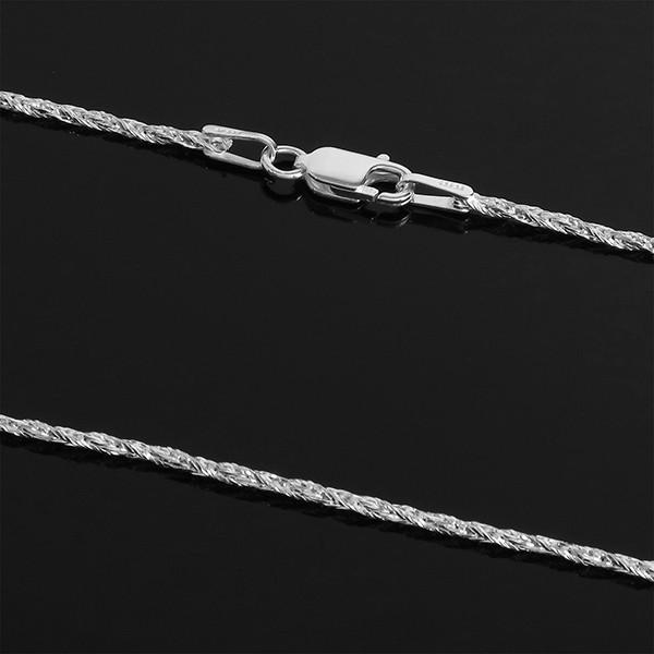 シルバーチェーン 925 ネックレスチェーンのみ フォックステール