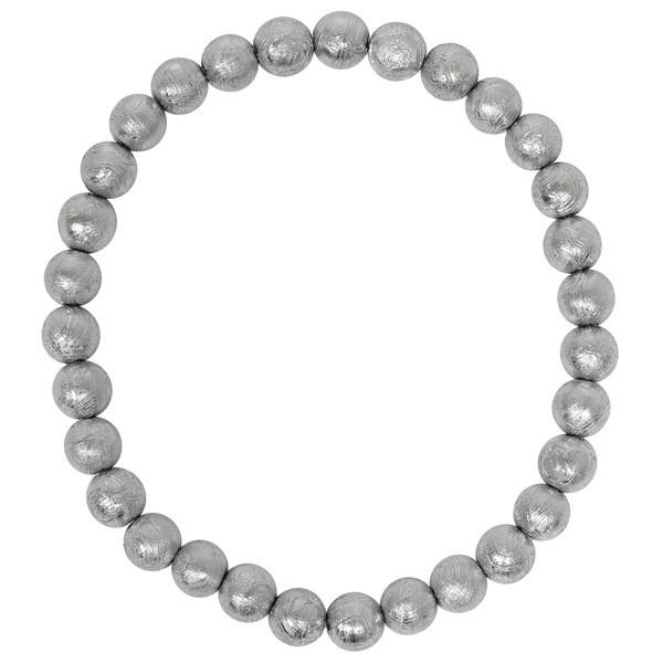 メテオライト ブレスレット ギベオン 6mm 18cm 隕石 天然石 