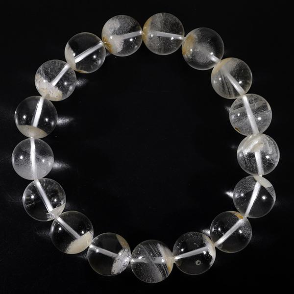 ⬛︎ 大珠 ホワイトガーデンクォーツ ブレスレット 18㎜ 天然石 ガーデンクォーツ ブレスレット ホワイト 12mm 18.5cm 天然石