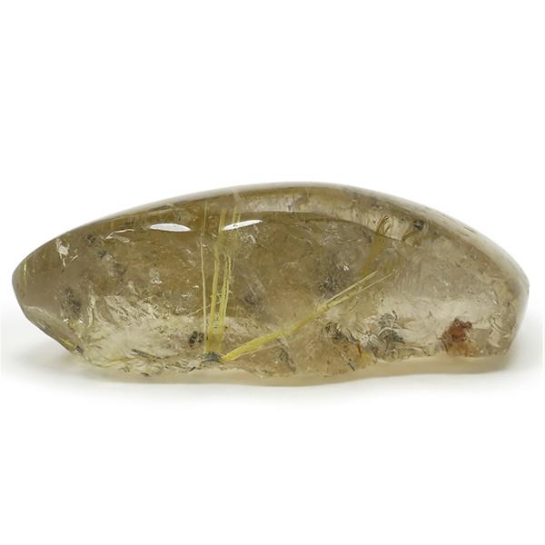 ガーデンクォーツ 原石 金針ルチル入り 磨き原石 15g 天然石