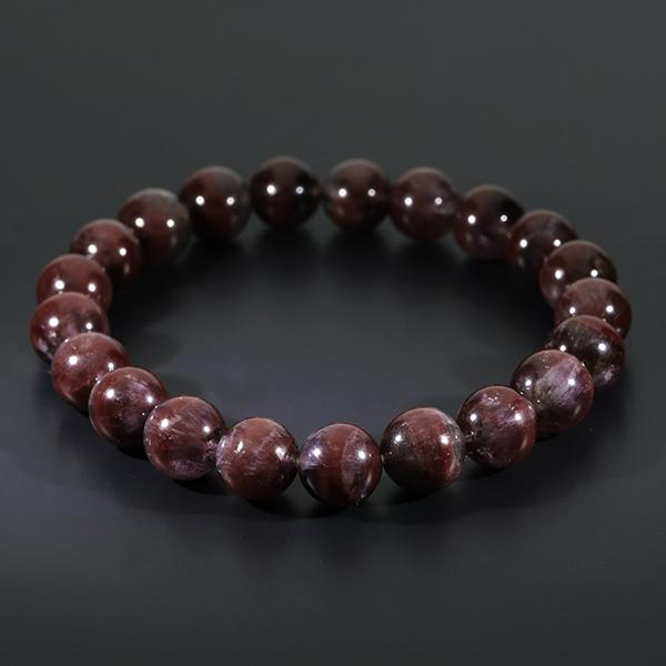 レッドファントムクォーツ ブレスレット トップクォリティ]レッドファントムクォーツブレスレット（約9mm