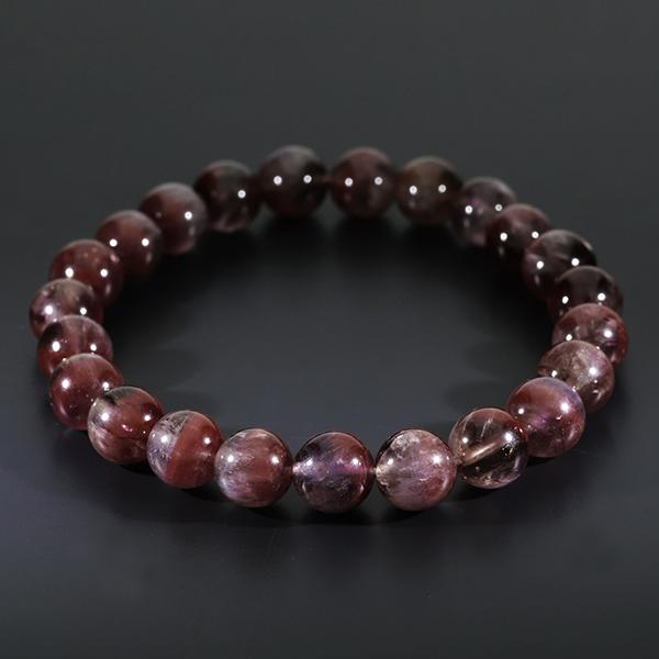 レッドファントムクォーツ バンデットクォーツ ブレスレット 8mm 17.5