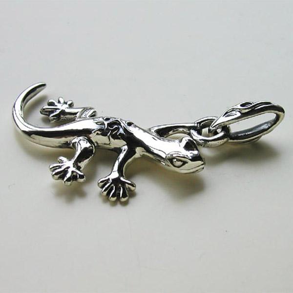 【銀製品925】ゲッコーGekko　ペンダントトップ Give Me a Wing ゲッコー ヤモリ ペンダントトップ チェーンなし