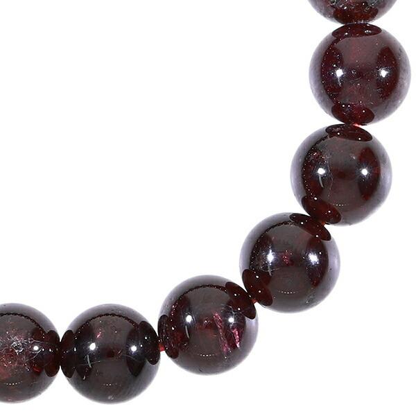 ガーネット ブレスレット 10mm 17.5~19.5cm M〜LL サイズ 1月 誕生石