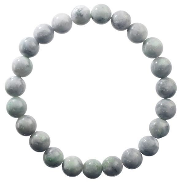 糸魚川翡翠 ブレスレット 産地証明書 8mm 17.5cm 3A 国産 桐箱