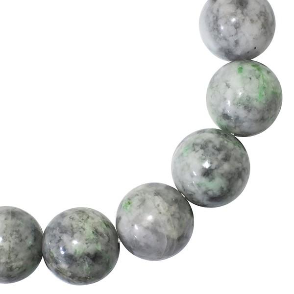 糸魚川翡翠 ブレスレット 12mm 18.5cm 3A級 産地証明書 桐箱 付き