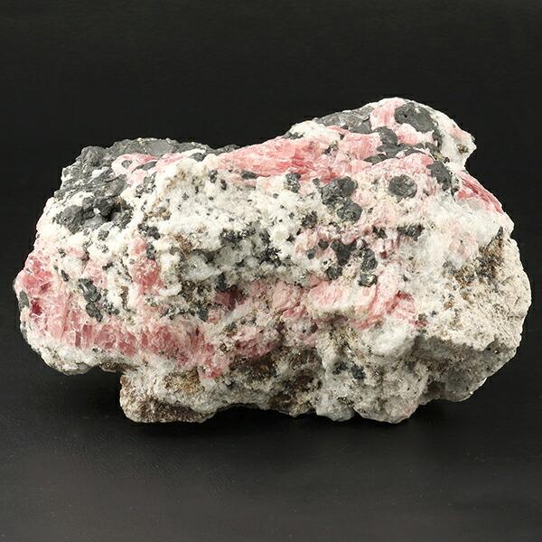 インカローズ パイライト ヘマタイト 入り 原石 313g ロードクロサイト