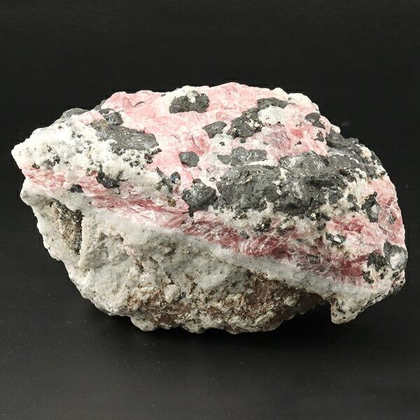 インカローズ パイライト ヘマタイト 入り 原石 313g ロードクロサイト