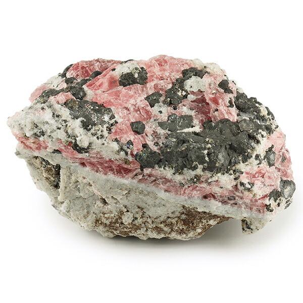 インカローズ パイライト ヘマタイト 入り 原石 313g ロードクロサイト