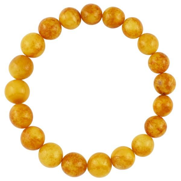 ハニーアンバー ブレスレット 琥珀 バルト海産 8-9.5mm 16cm