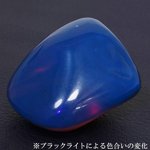 ブルーアンバー 磨き原石 琥珀 スマトラ産 2Aグレード 9.8g 天然石 パワーストーン ブルーアンバー原石 タンブル プレゼント 爆買の画像
