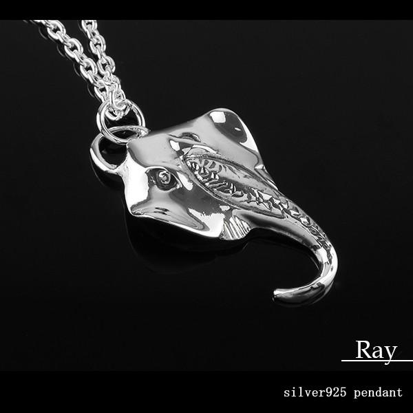 エイ ペンダントトップ メンズ シルバー スティングレイ 魚 マリン 海
